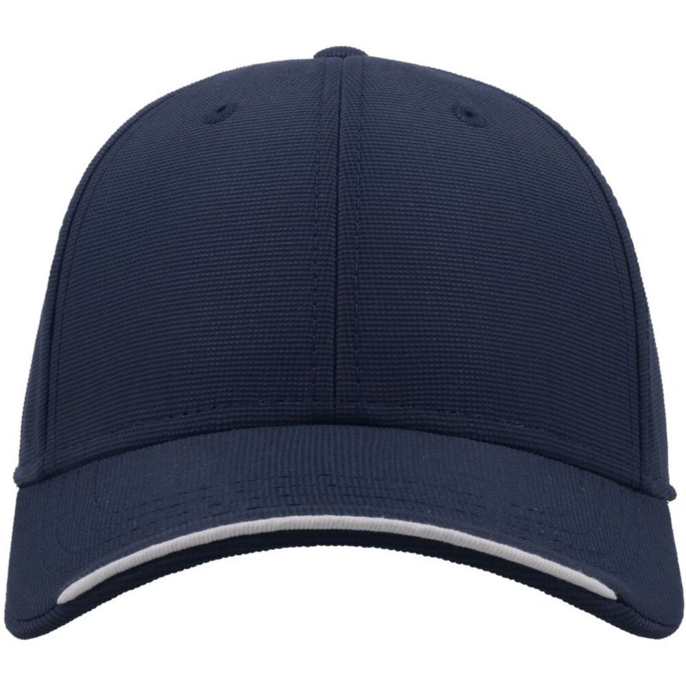Atlantis Estoril 6 Panel Jacquard Recycled Baseball Cap / Navy